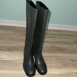 LK Bennett Dark Green Knee High Boots